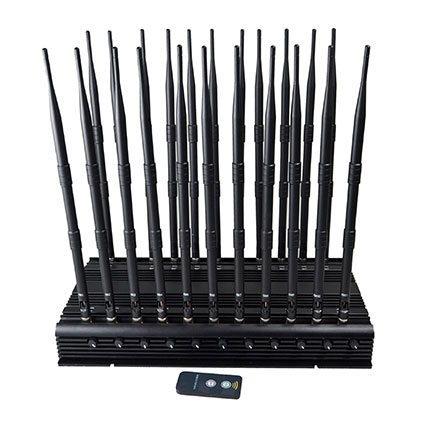 22 antennes brouilleur de téléphone portable multibande avec télécommande