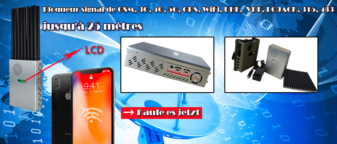 Nouveau Brouilleur GSM WIFI CDMA PHS de Portable Signal